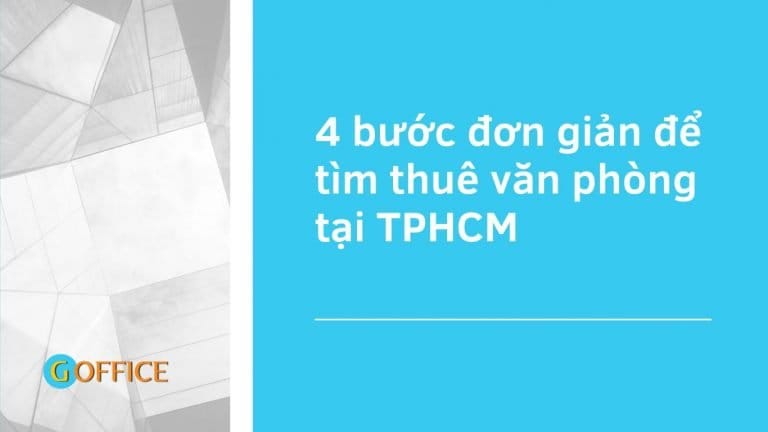 tìm thuê văn phòng tại TPHCM