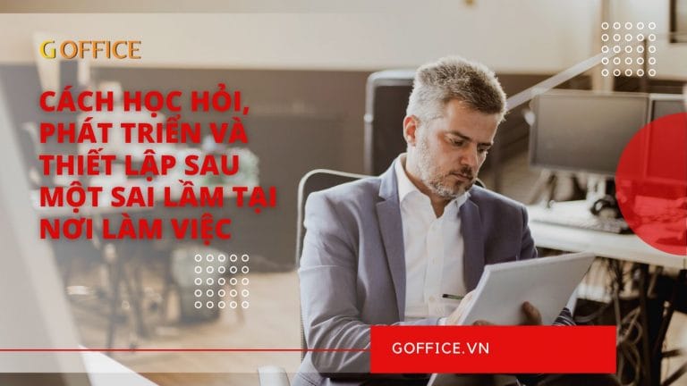 phạm phải sai lầm trong công việc