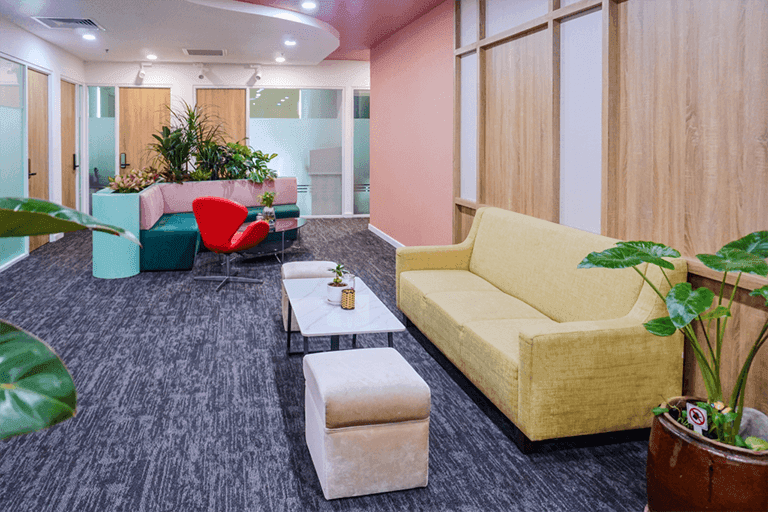 Sảnh tiếp khách chung văn phòng ảo Rosana